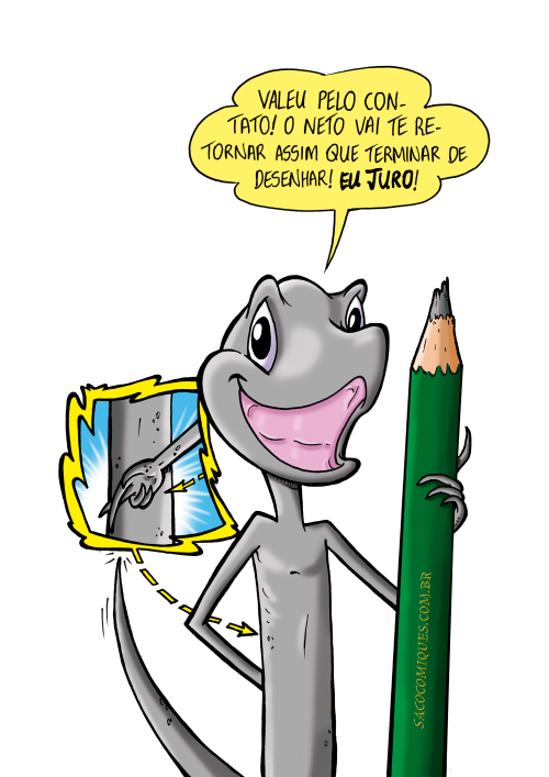 DELGADO - VALEU PELO CONTATO! • sacocomiques.com.br